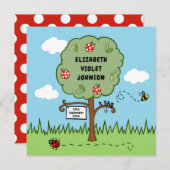 Personalisierte Feier Bäume Geburtserklärung (Vorne/Hinten)