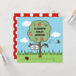 Personalisierte Feier Bäume Geburtserklärung