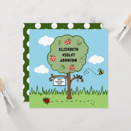 Personalisierte Feier Bäume Geburtserklärung