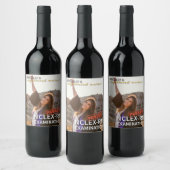 personalisierte Feier der Nclex rn Krankenschweste Weinetikett (Flaschen)