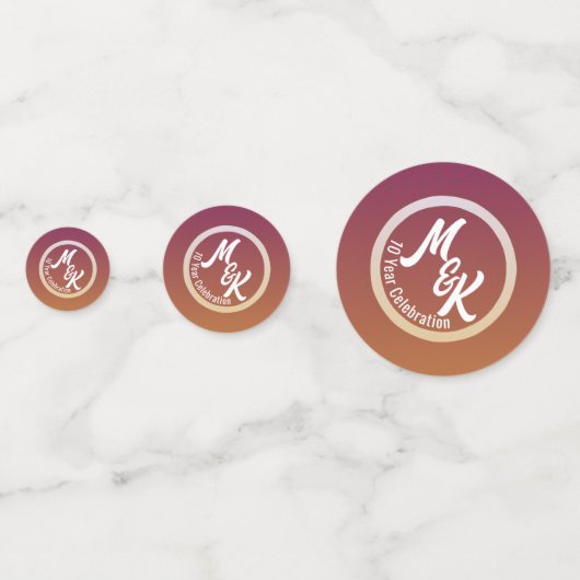 Personalisierte Feier erstellen Konfetti (Vorderseiten)