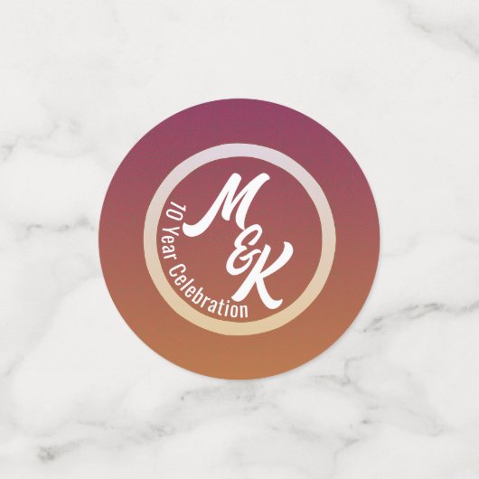 Personalisierte Feier erstellen Konfetti (Klein Vorderseite)