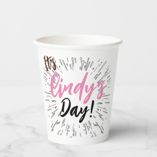 Personalisierte Feier Pappbecher