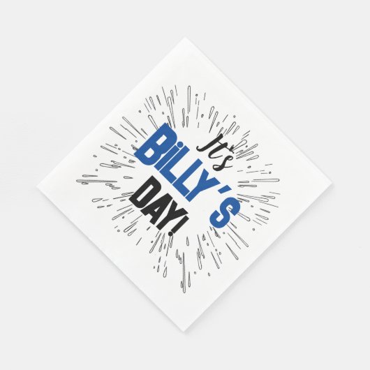 Personalisierte Feier Serviette (Ecke)