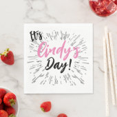 Personalisierte Feier Serviette (Beispiel)