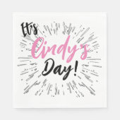 Personalisierte Feier Serviette (Vorderseite)