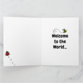 Personalisierte Feier Tree Neugeborenes Karte (Innenseite)