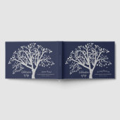 Personalisierte Feier zum Leben des Silberbaumes Gästebuch (Voll)