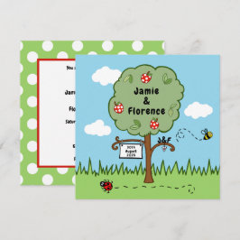 Personalisierte Feierlichkeiten Tree Einladung Hoc
