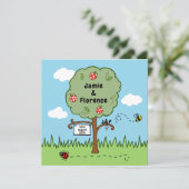 Personalisierte Feierlichkeiten Tree Einladung Hoc (Stehend Vorderseite)