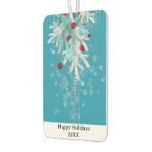 Personalisierte Feiertage mit Schnee Autolufterfrischer (Links)