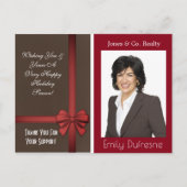 Personalisierte Feiertage Postkarte (Vorderseite)