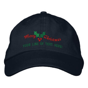 Personalisierte Feiertagsgrüße Bestickte Baseballkappe