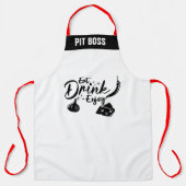 Personalisierte Feinschmecker Schürze, Cooles Esse Schürze (Vorderseite)