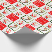 Personalisierte Feld-Hockey-Feiertage Geschenkpapier (Ecke)