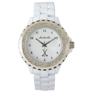 Personalisierte Feldhockey-Uhr für Frauen Armbanduhr