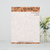 Personalisierte Felsen-Beschaffenheit mit Briefkopf (Stehend Vorderseite)