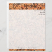 Personalisierte Felsen-Beschaffenheit mit Briefkopf (Vorne/Hinten)