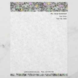 Personalisierte Felsen-Pastelle mit Briefbogen