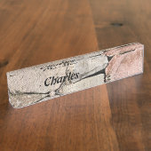 Personalisierte Felsen-Wand Namensplakette (Seite)