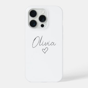 Personalisierte feminine iPhone-Hülle mit Namen un iPhone 15 Pro Hülle