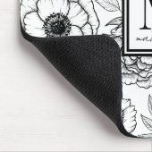 Personalisierte Feminine-Monogramm Mousepad (Ecke)