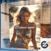 Personalisierte Fensterklammer Fensteraufkleber (Café-Fenster)