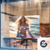 Personalisierte Fensterklammer Fensteraufkleber (Café-Fenster)