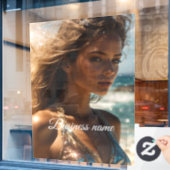 Personalisierte Fensterklammer Fensteraufkleber (Café-Fenster)