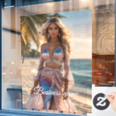 Personalisierte Fensterklammer Fensteraufkleber (Café-Fenster)