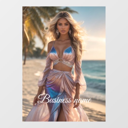 Personalisierte Fensterklammer Fensteraufkleber (Blatt)