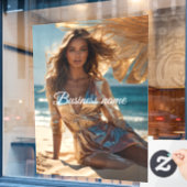 Personalisierte Fensterklammer Fensteraufkleber (Café-Fenster)