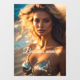 Personalisierte Fensterklammer Fensteraufkleber