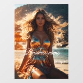 Personalisierte Fensterklammer Fensteraufkleber