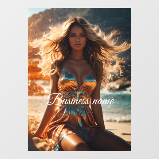 Personalisierte Fensterklammer Fensteraufkleber (Blatt)