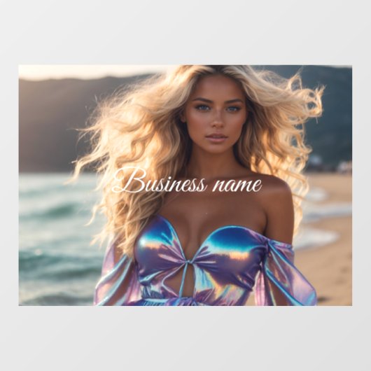 Personalisierte Fensterklammer Fensteraufkleber (Blatt)