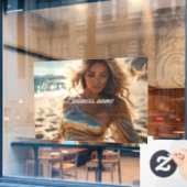 Personalisierte Fensterklammer Fensteraufkleber (Café-Fenster)