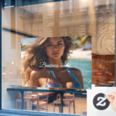 Personalisierte Fensterklammer Fensteraufkleber (Café-Fenster)