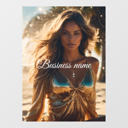 Personalisierte Fensterklammer Fensteraufkleber (Blatt)