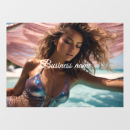 Personalisierte Fensterklammer Fensteraufkleber