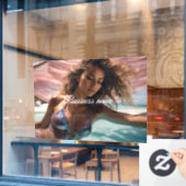 Personalisierte Fensterklammer Fensteraufkleber (Café-Fenster)