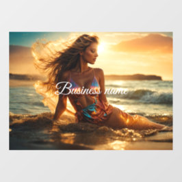 Personalisierte Fensterklammer Fensteraufkleber