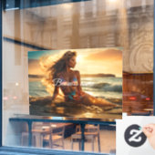 Personalisierte Fensterklammer Fensteraufkleber (Café-Fenster)