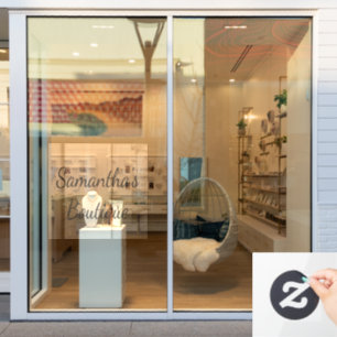 Personalisierte Fensterklammer für Ihr Geschäft Fensteraufkleber