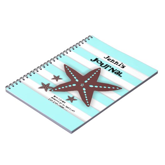 Personalisierte Ferien-Reise-Zeitschrift Notizblock (Linke Seite)