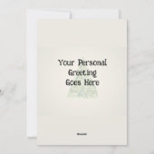 Personalisierte Ferienkarte für Snowmen Feiertagskarte (Rückseite)