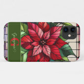 Personalisierte festgehaltene Gläser Poinsettia Case-Mate iPhone Hülle (Rückseite (Horizontal))
