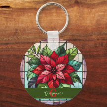 Personalisierte festgehaltene Gläser Poinsettia