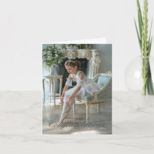 Personalisierte Festkarte - Ballerina Karte