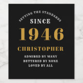 Personalisierte Festlegung der Normen seit 1946 Weinetikett (Einzelnes Label)